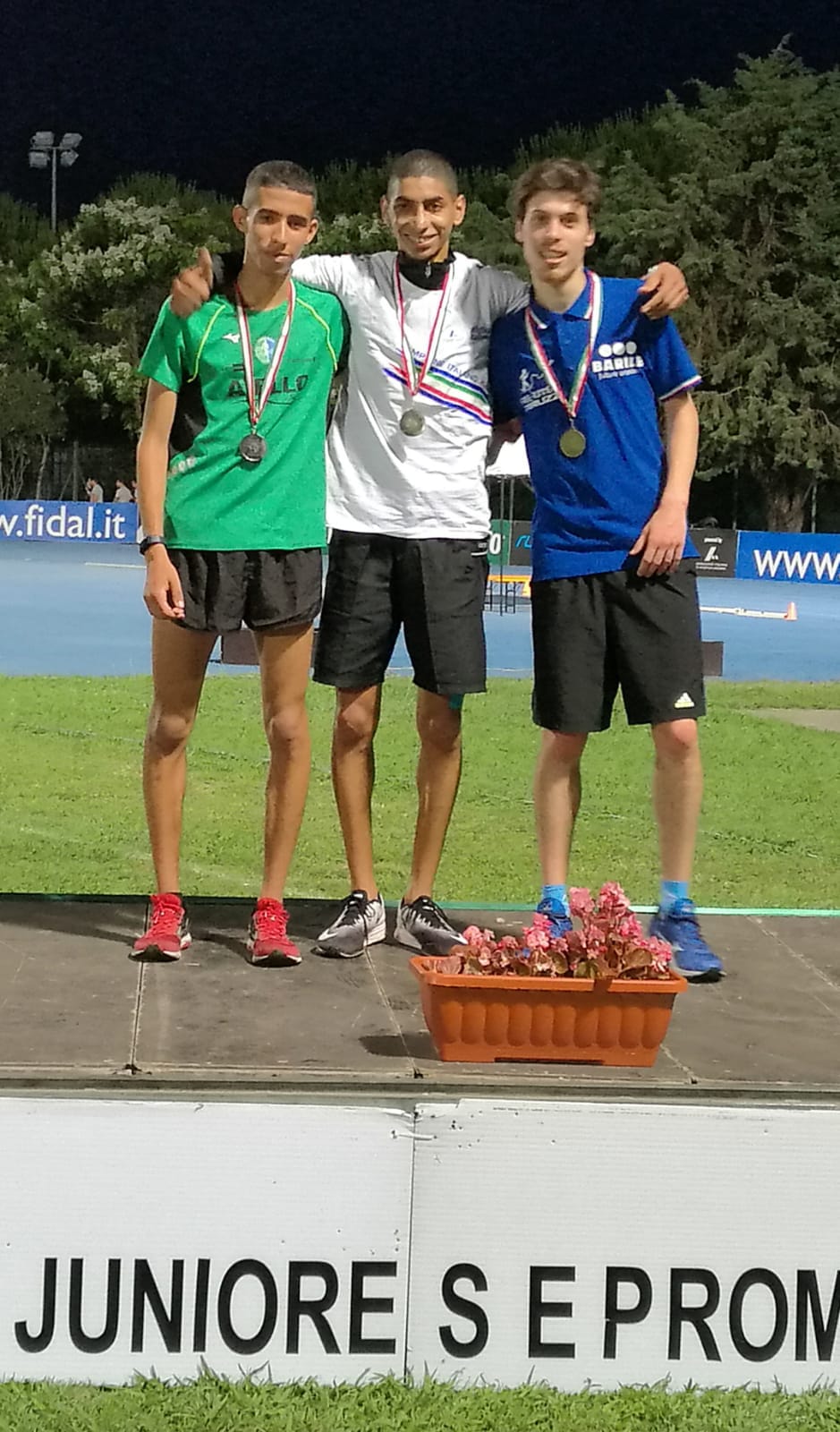 Podio 5000m Agropoli
