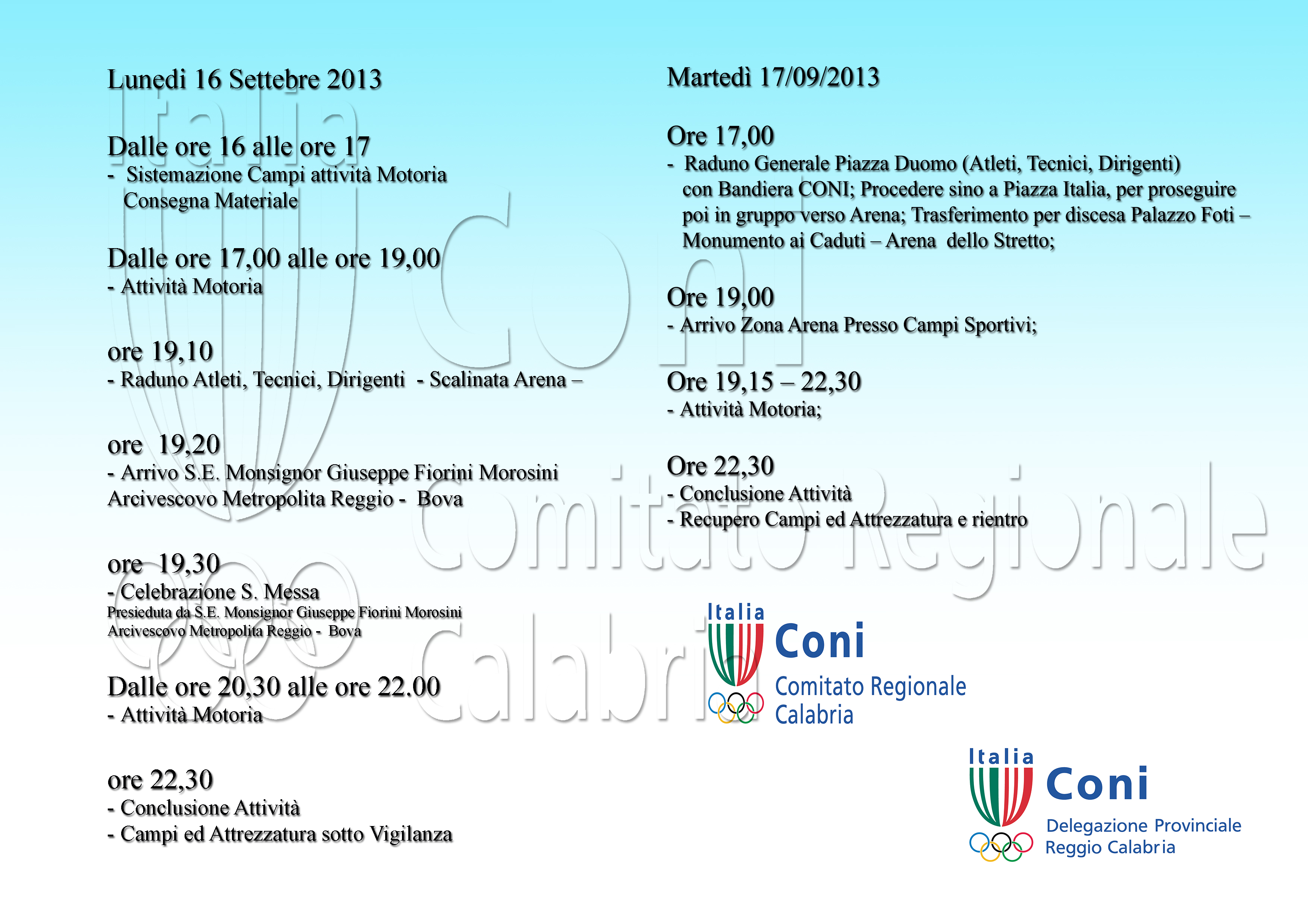 programma feste mariane coni